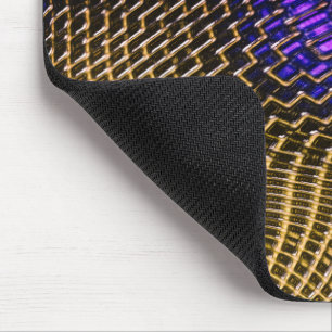 Digitaal gebogen gaas van showy sepia draad op vio muismat
