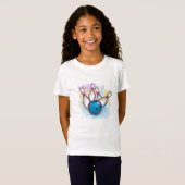 Digitaal geschilderd Bowling-ontwerp T-shirt (Voorkant volledig)