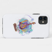 Digitaal geschilderd gitaarontwerp Case-Mate iPhone case (Achterkant (horizontaal))