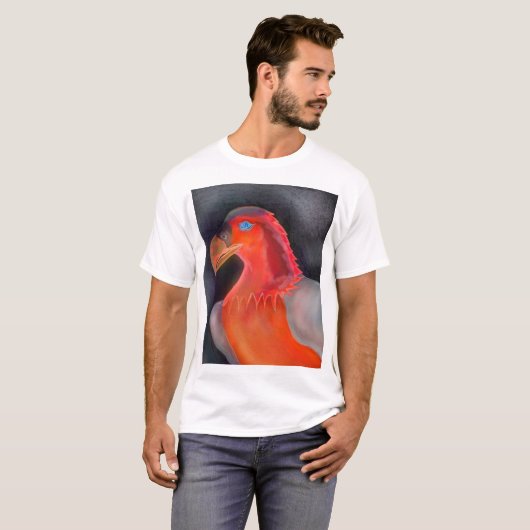 digitaal getrokken arend t-shirt (Voorkant volledig)