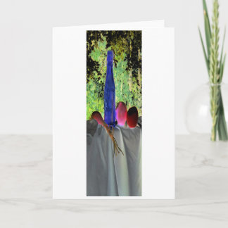 Digitaal gewijzigde "Blue Bottle" Kaart