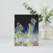 Digitaal gewijzigde Fiddlehead Ferns Briefkaart (Staand voorkant)