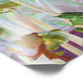 Digitaal gewijzigde Fiddlehead Ferns Foto Afdruk (Hoek)