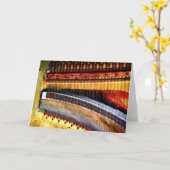 Digitaal gewijzigde "Piano Strings" Kaart (Gele Bloem)