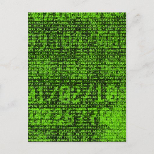 Digitaal Groen Briefkaart (Voorkant)