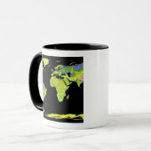 Digitaal hoogtemodel van de continenten op Ea Mok (Voorkant links)