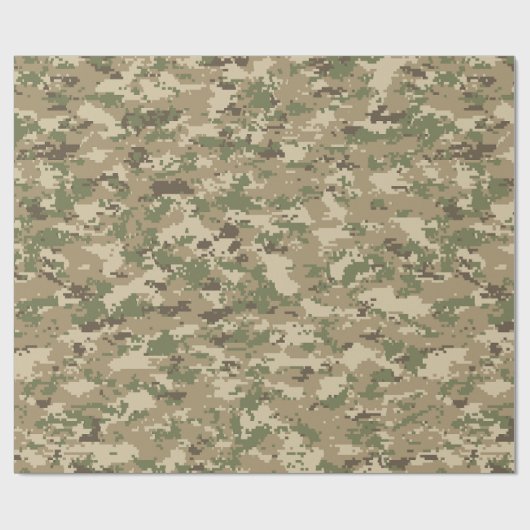 Digitaal kampeer-papier cadeaupapier (Vlak)