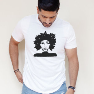 Digitaal Karakterportret van man met dreads T-shirt