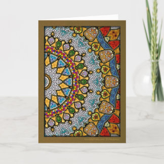 Digitaal Ketting Mandala Feestdagen Kaart