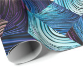 Digitaal kunstmatig abstract patroon. Abstract bla Cadeaupapier (Rol Hoek)