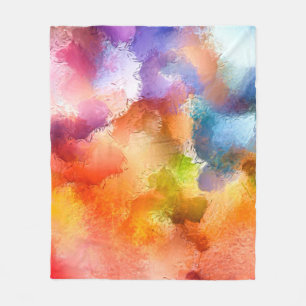 Digitaal kunstmatig abstract patroon. Hand tekenin Fleece Deken