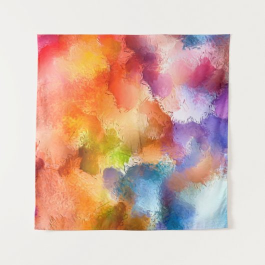 Digitaal kunstmatig abstract patroon. Hand tekenin Wandkleed (Voorkant (horizontaal))