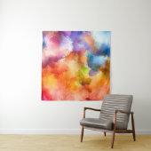 Digitaal kunstmatig abstract patroon. Hand tekenin Wandkleed (In situ)