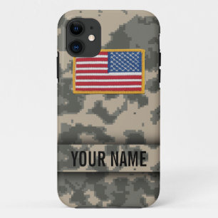 Digitaal leger stijl camouflage iPhone hoes