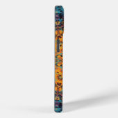 Digitaal Mandala Geel Blauw en Rood Case-Mate iPhone Case (Achterkant / Rechts)