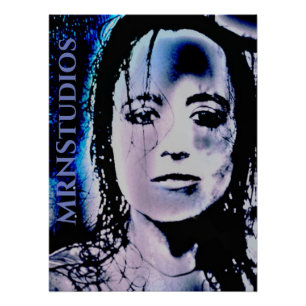 Digitaal meisje perfect poster