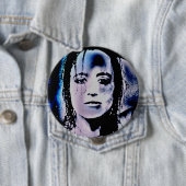 Digitaal meisje ronde button 4,0 cm (In situ)