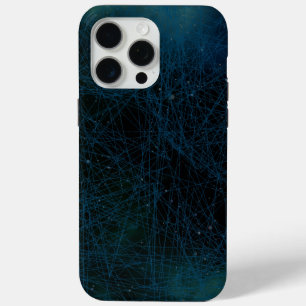 'Digitaal Netwerk Abstract' Tech iPhone 15 Pro Max Hoesje