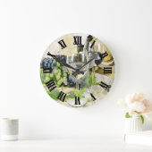 Digitaal ontwerp van wijnglas grote klok (Huis)