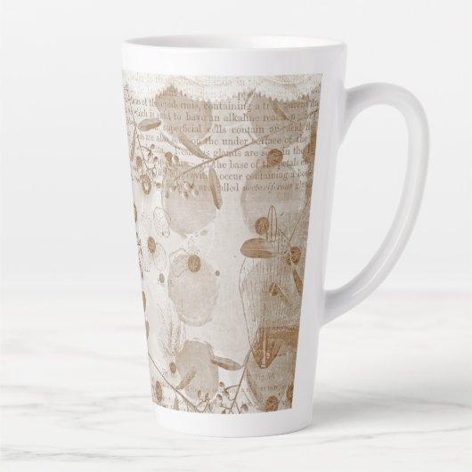 digitaal papierpatroon latte mok (Rechts)