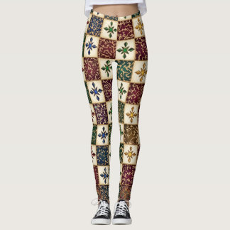 Digitaal patroon - monochrome tribale kunst leggings