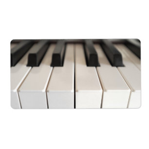 Digitaal pianotoetsenbord etiket