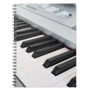 Digitaal pianotoetsenbord notitieboek