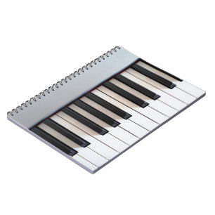 Digitaal pianotoetsenbord notitieboek