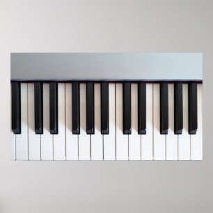 Digitaal pianotoetsenbord poster