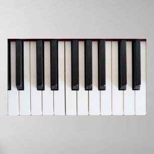 Digitaal pianotoetsenbord poster