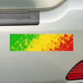 Digitaal Rasta-ontwerp Bumpersticker (Op auto)