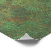 Digitaal rood en groen abstract poster (Hoek)