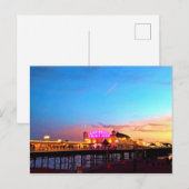 Digitaal schilderen - Brighton Pier Sunset Briefkaart (Voorkant / Achterkant)
