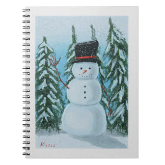 digitaal sneeuwschilderij notitieboek