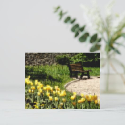 Digitaal tuineffect van stijl "imitatie" feestdagenkaart (Staand voorkant)