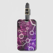 Digitaal universum bagagelabel (Voorkant (verticaal))