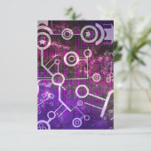 Digitaal universum bedankkaart (Staand voorkant)