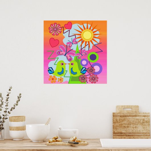 Digitaal vectorposter poster (Keuken)