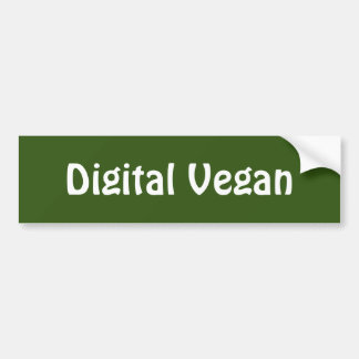 Digitaal Veganistisch Bumpersticker
