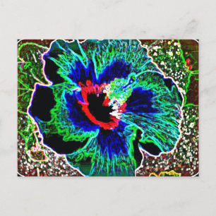 Digitaal verbeterde Hawaiian Hibiscus prints Briefkaart