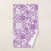 Digitaal Violet Pixelated Little Squares Bad Handdoek (Handdoek)