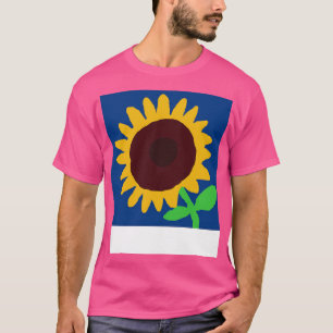 Digitaal Zonnebloemschilderij T-shirt