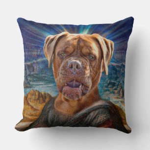 Digital ART - BULLDOG MONA LISA Kussen