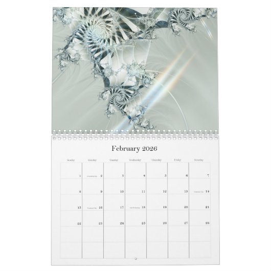 Digital Baroque 2026 Calendar Kalender (Feb 2026)