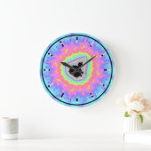 Digital (Binary) Analog Clock w Mandelbrot Fractal Grote Klok (Huis)
