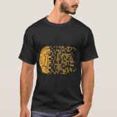 Digital Bitcoin Matrix Design T-shirt (Voorkant)