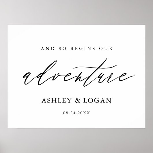 Digital Calligraphy Mariage Adventure Affiche de b (Devant)