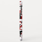 Digital Camo Black White Pattern Case-Mate iPhone Case (Achterkant/links)