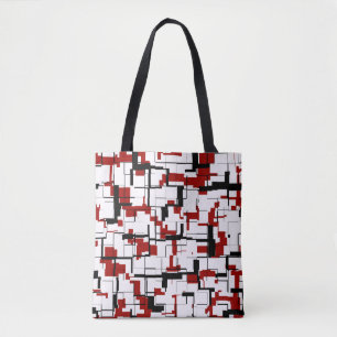 Digital Camo Black White Pattern Draagtas