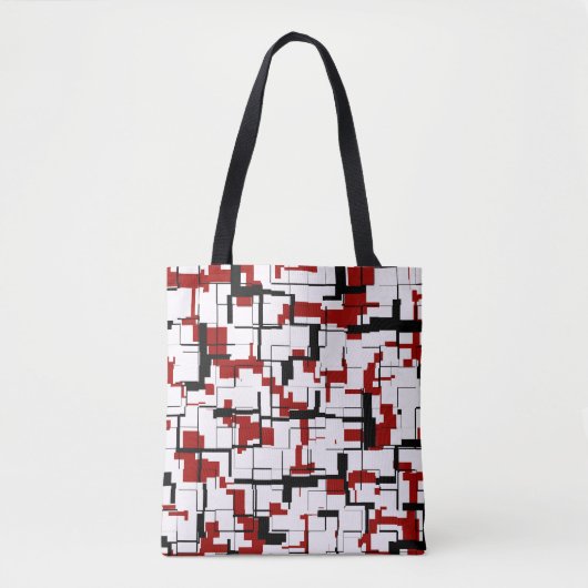 Digital Camo Black White Pattern Draagtas (Voorkant)